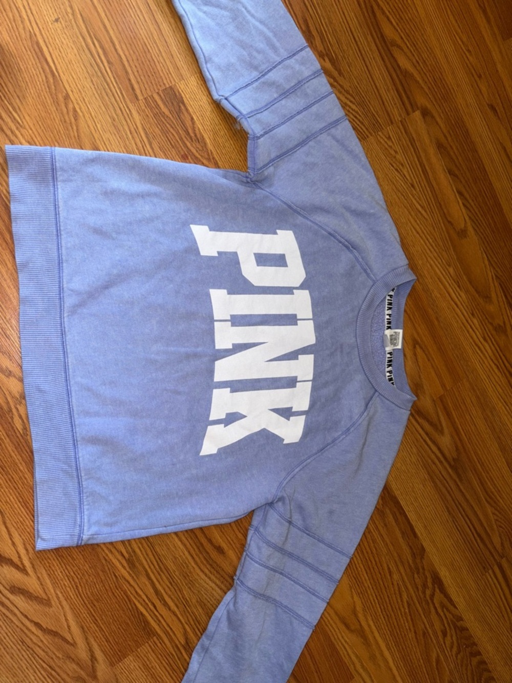 Victoria's Secret PINK Lavender Crewneck Sweatshirt with White Logo